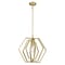 Westinghouse Pendant 60W Holly 18.25In Champagne Brass Hexagon Ring Shade 6351200 - alternate 1